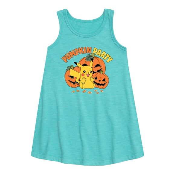Pokémon - Pumpkin Party - Youth Girls A-line Dress