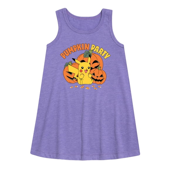 Pokémon - Pumpkin Party - Youth Girls A-line Dress