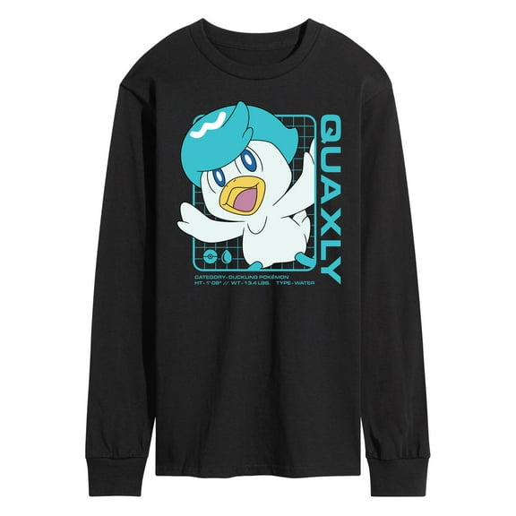 Pokémon - Quaxly Stats - Men's Long Sleeve T-Shirt