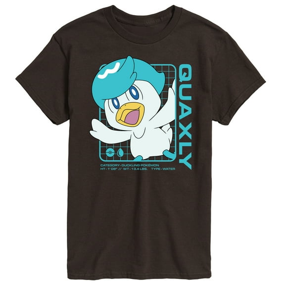Pokémon - Quaxly Stats - Men's Short Sleeve Graphic T-Shirt