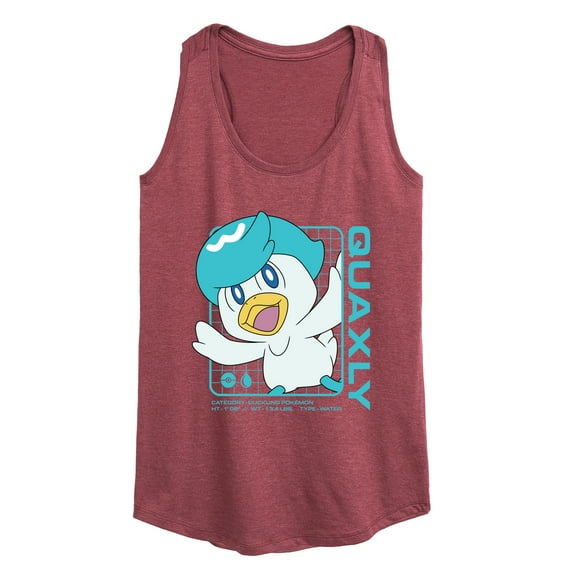 Pokémon - Quaxly Stats - Women's Racerback Tank Top