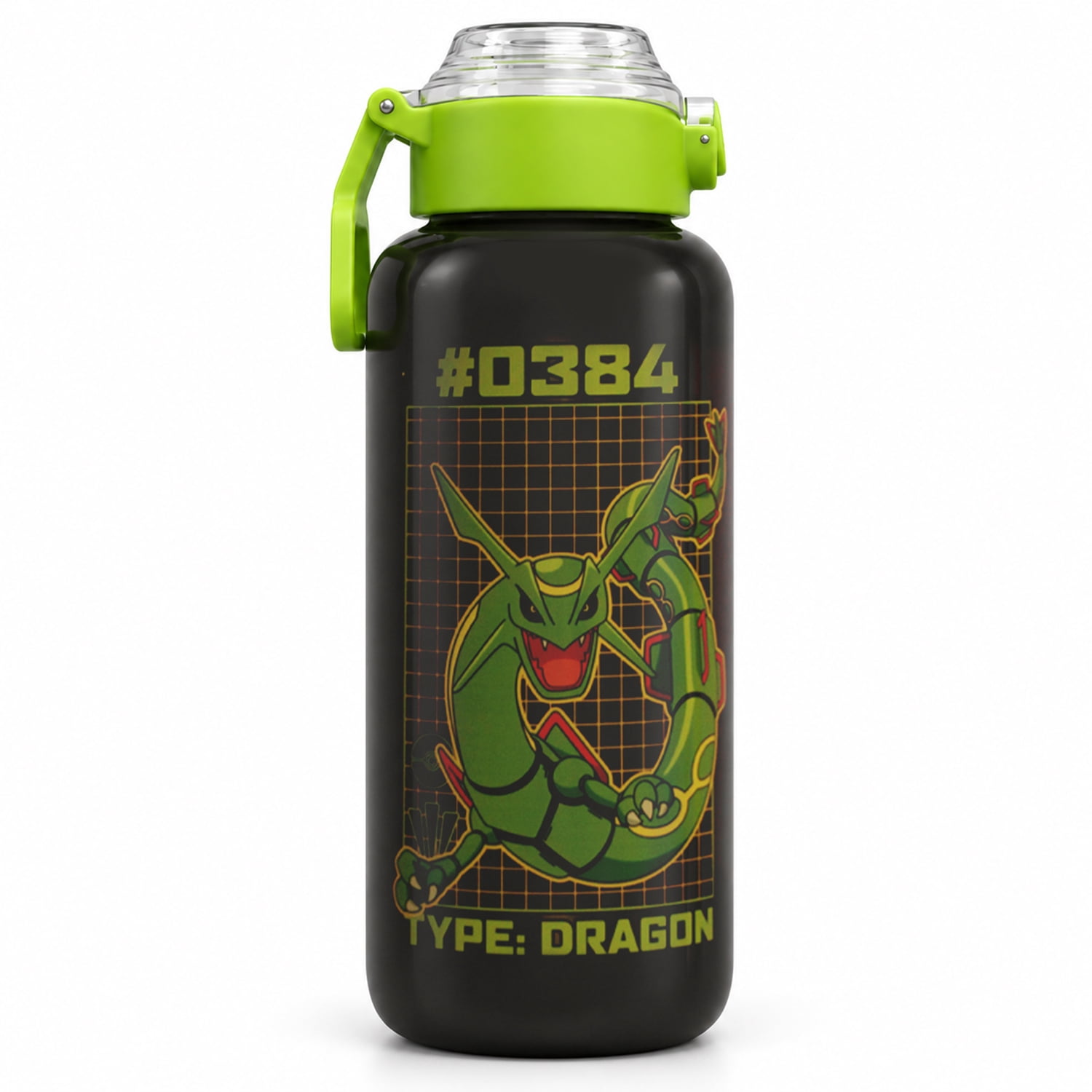 Pokémon Rayquaza 32oz Stainless Steel Water Bottle with Flip Lid and Spout