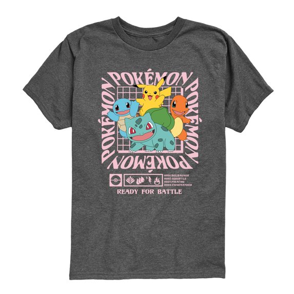 Pokémon - Ready For Battle - Youth Boys Short Sleeve Graphic T-Shirt