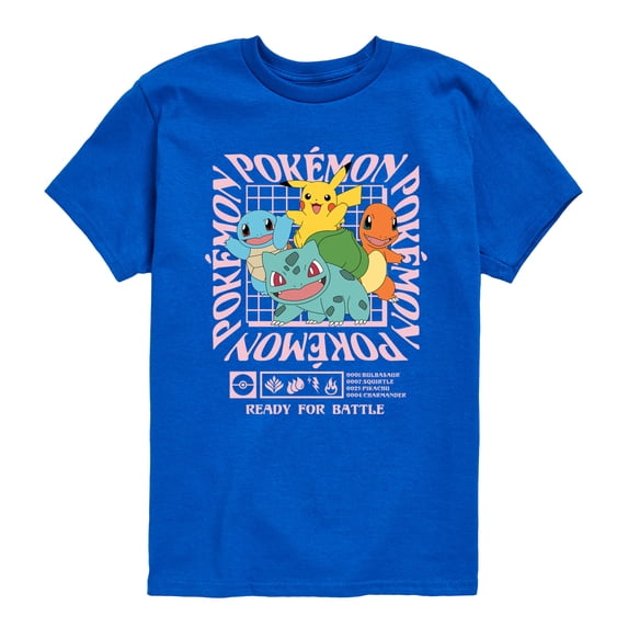 Pokémon - Ready For Battle - Youth Boys Short Sleeve Graphic T-Shirt