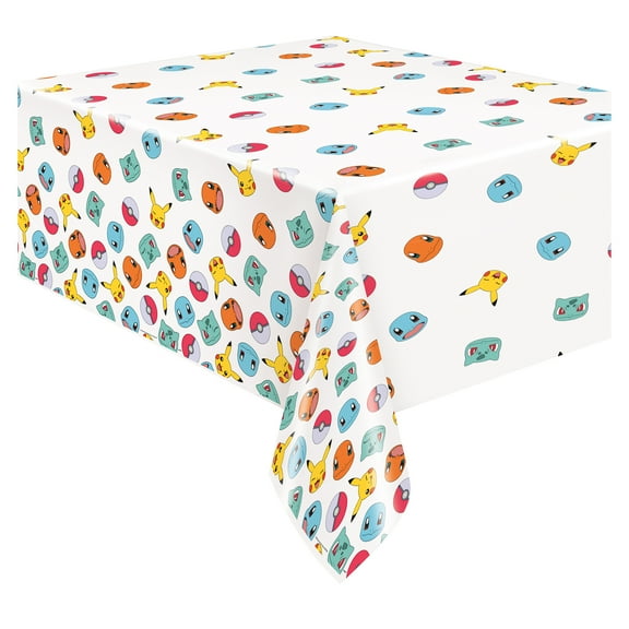 Pokémon Rectangular Plastic Table Cover, 1ct