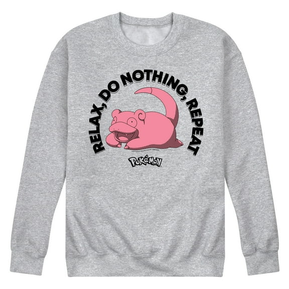 Pokémon - Relax Do Nothing Slowpoke - Men's Crew Fleece Sweatshirt