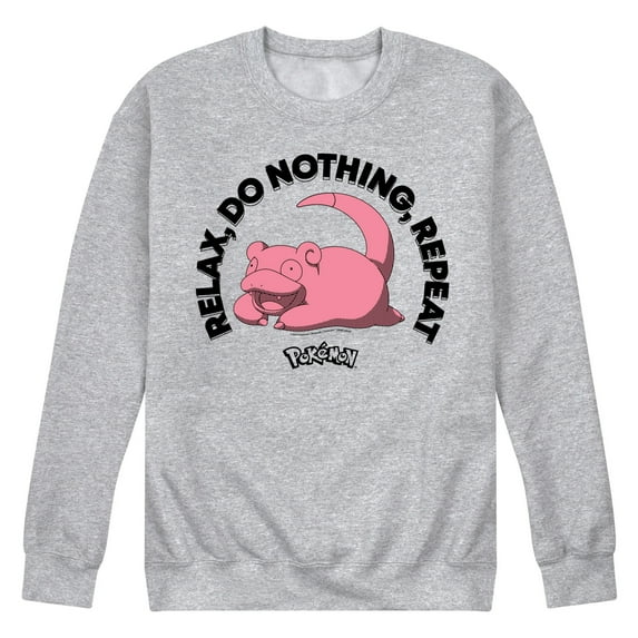 Pokémon - Relax Do Nothing Slowpoke - Men's Crew Fleece Sweatshirt