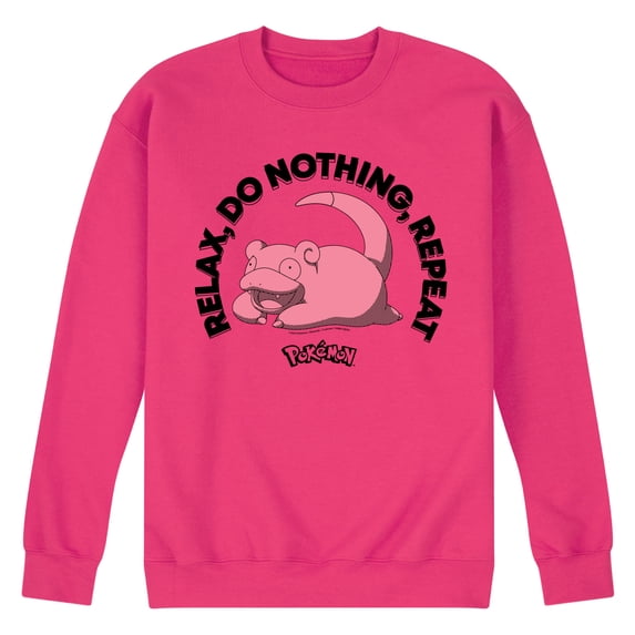 Pokémon - Relax Do Nothing Slowpoke - Men's Crew Fleece Sweatshirt