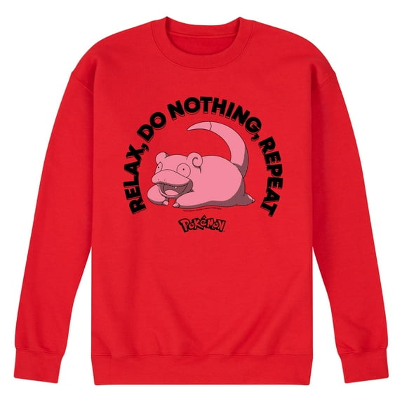 Pokémon - Relax Do Nothing Slowpoke - Men's Crew Fleece Sweatshirt