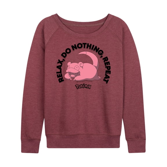 Pokémon - Relax, Do Nothing - Women's Lightweight French Terry Long Sleeve Shirt