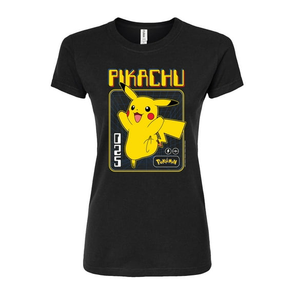 Pokémon - Retro Pikachu - Juniors Fitted Graphic T-Shirt