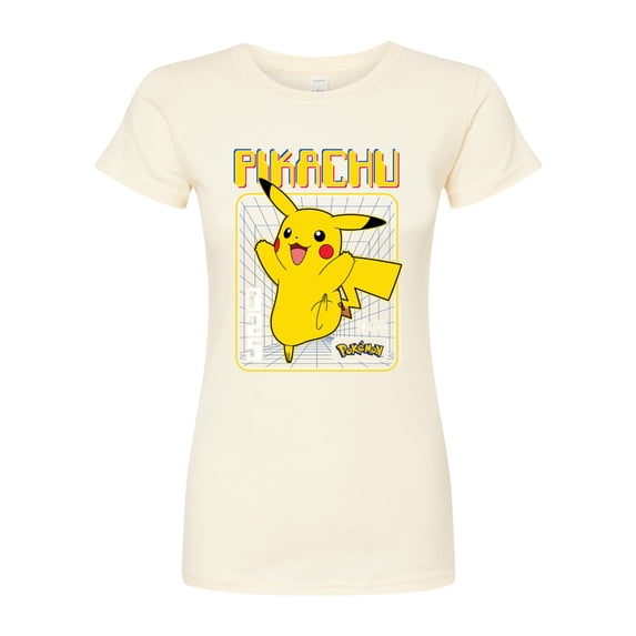 Pokémon - Retro Pikachu - Juniors Fitted Graphic T-Shirt