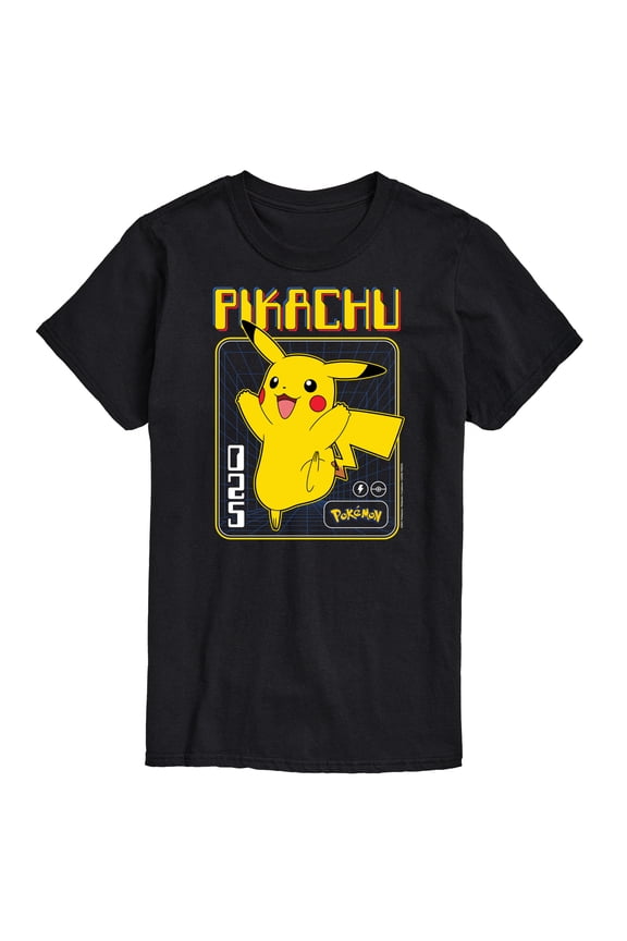 - Retro Pikachu - Men's Short Sleeve Graphic T-Shirt