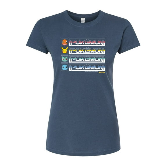 Pokémon - Retro Pokémon - Juniors Fitted Graphic T-Shirt