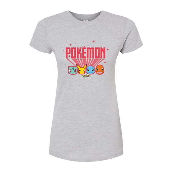 Pokémon - Retro Pokémon - Juniors Fitted Graphic T-Shirt