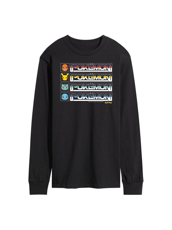 Pokémon - Retro Pokémon Logo Men's Long Sleeve Graphic T-Shirt