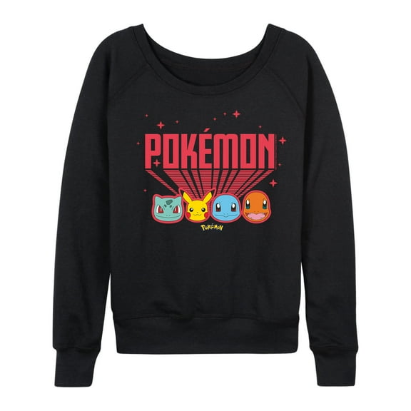Pokémon - Retro Pokémon - Women's Lightweight French Terry Long Sleeve Shirt