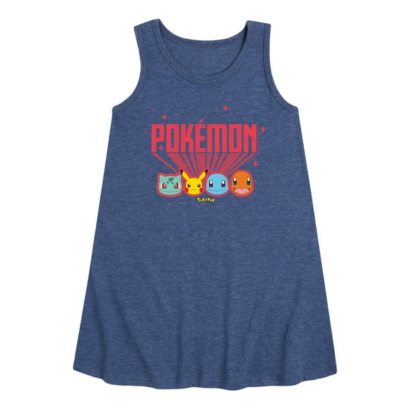 Pokémon - Retro Pokémon - Youth Girls A-line Dress