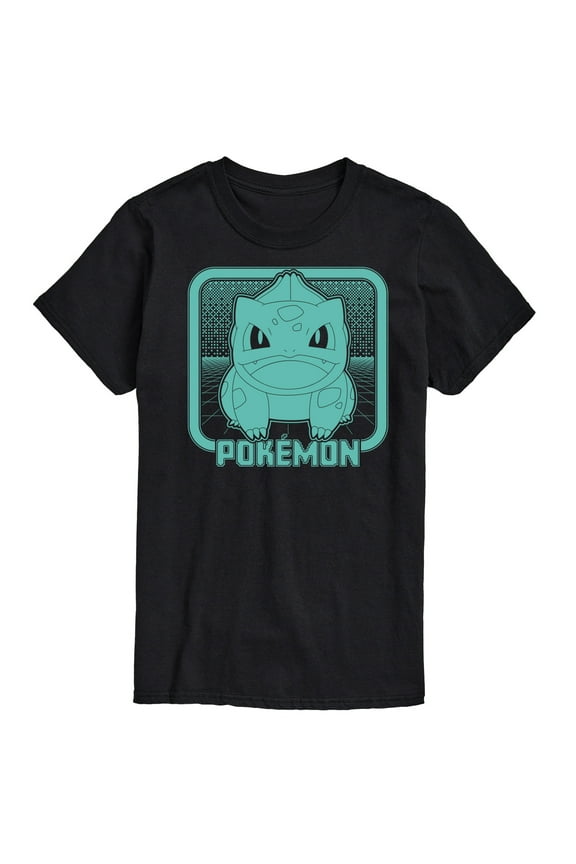 Pokémon - Retro Synthwave Bulbasaur - Men's Short Sleeve Graphic T-Shirt