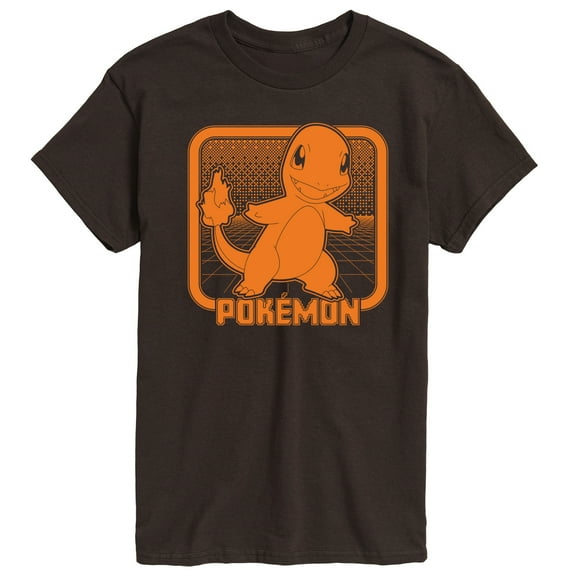 Pokémon - Retro Synthwave Charmander - Men's Short Sleeve Graphic T-Shirt