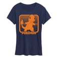 thumbnail image 1 of Pokémon - Retro Synthwave Charmander -  Women's Short Sleeve Graphic T-Shirt, 1 of 5
