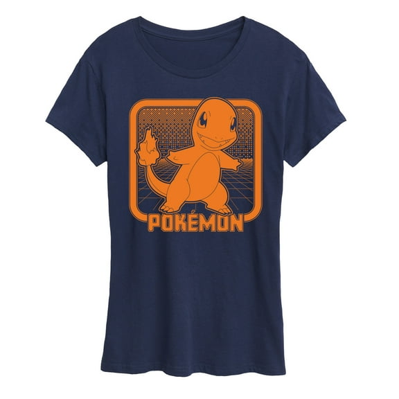 Pokémon - Retro Synthwave Charmander -  Women's Short Sleeve Graphic T-Shirt