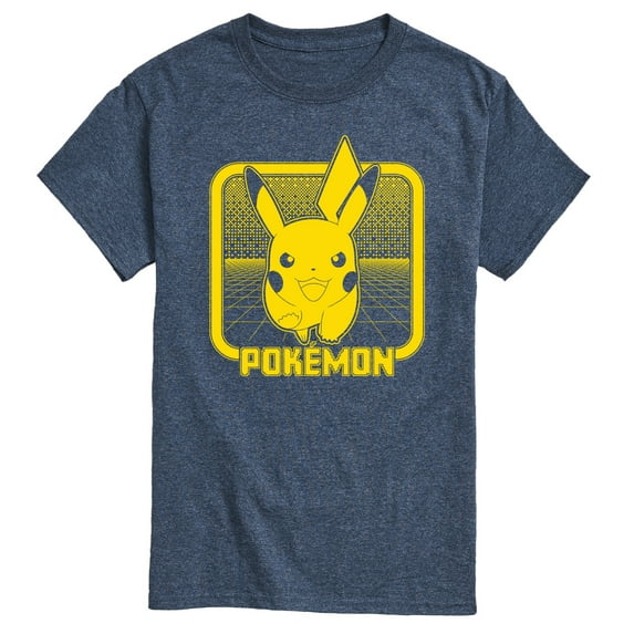 Pokémon - Retro Synthwave Pikachu - Men's Short Sleeve Graphic T-Shirt