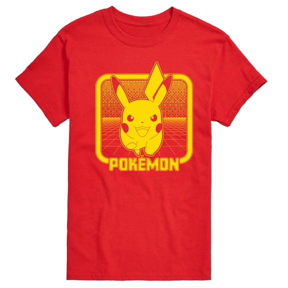 Pokémon - Retro Synthwave Pikachu - Men's Short Sleeve Graphic T-Shirt