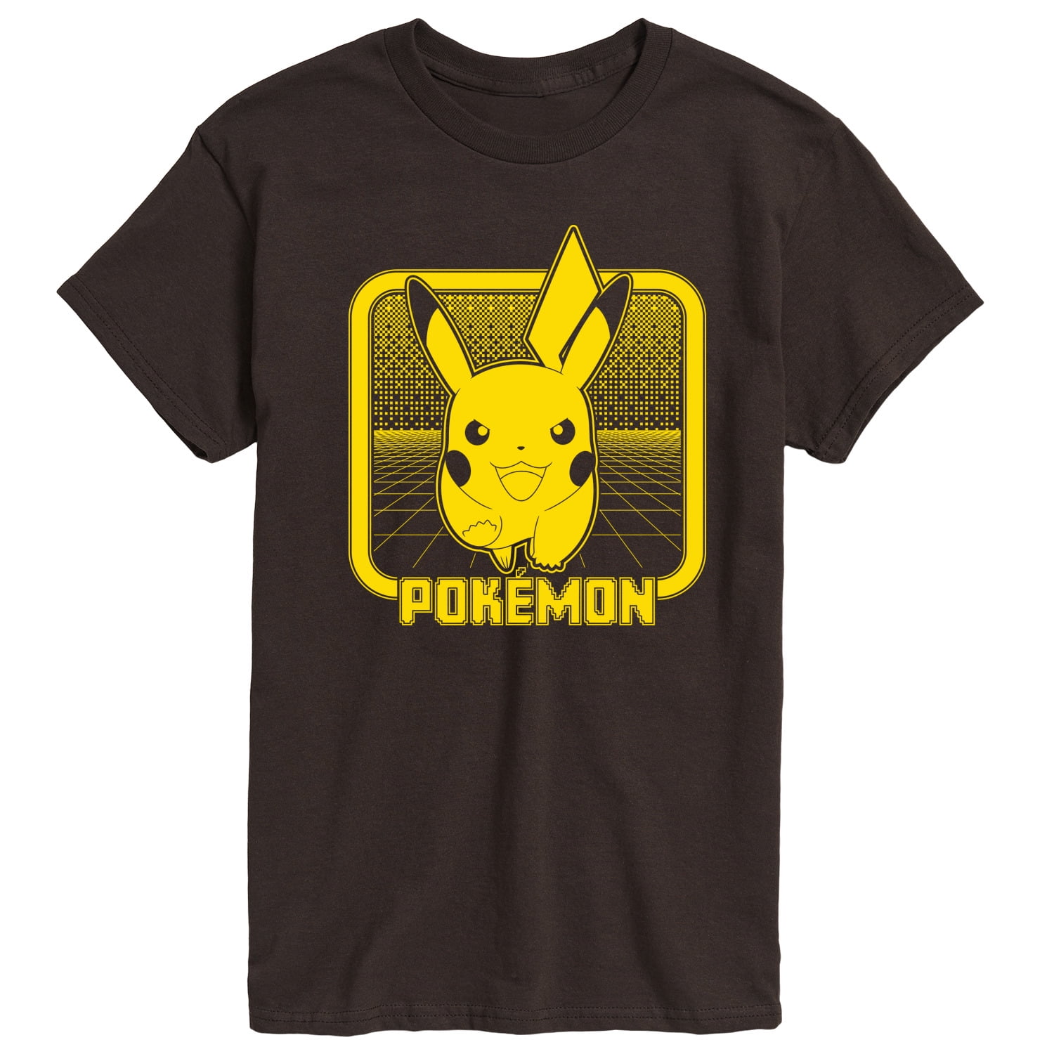 Pokémon - Retro Synthwave Pikachu - Men's Short Sleeve Graphic T-Shirt ...