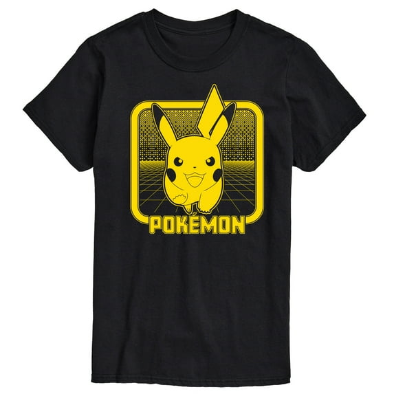 Pokémon - Retro Synthwave Pikachu - Men's Short Sleeve Graphic T-Shirt