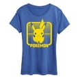 thumbnail image 1 of Pokémon - Retro Synthwave Pikachu -  Women's Short Sleeve Graphic T-Shirt, 1 of 5
