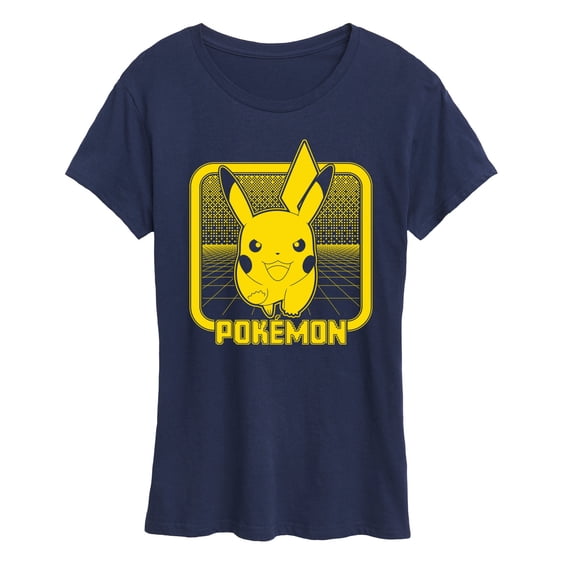 Pokémon - Retro Synthwave Pikachu - Women's Short Sleeve Graphic T-Shirt