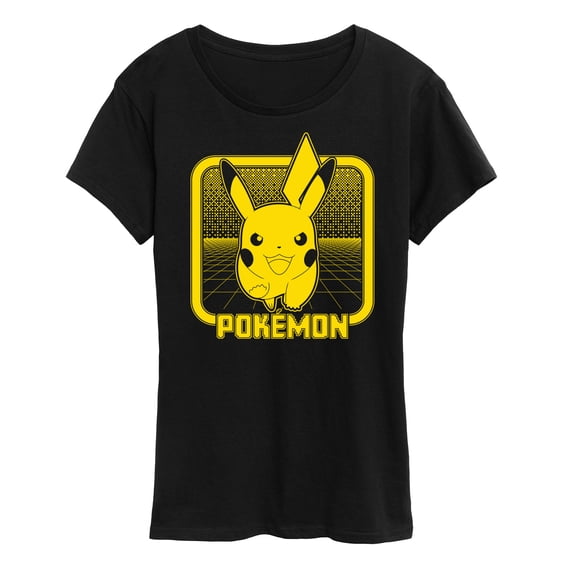 Pokémon - Retro Synthwave Pikachu - Women's Short Sleeve Graphic T-Shirt
