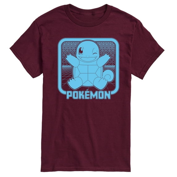 Pokémon - Retro Synthwave Squirtle - Men's Short Sleeve Graphic T-Shirt