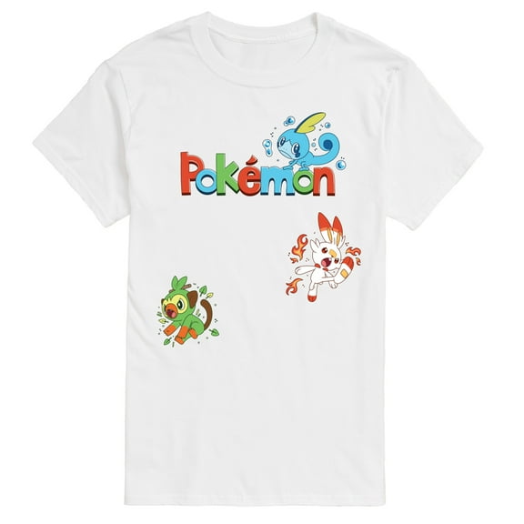 Pokémon - Sas Starters - Men's Short Sleeve Graphic T-Shirt