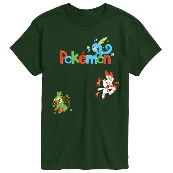 Pokémon - Sas Starters - Men's Short Sleeve Graphic T-Shirt
