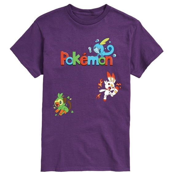 Pokémon - Sas Starters - Men's Short Sleeve Graphic T-Shirt