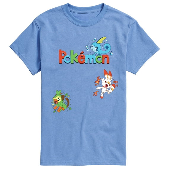 Pokémon - Sas Starters - Men's Short Sleeve Graphic T-Shirt