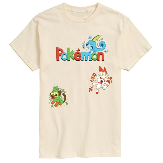 Pokémon - Sas Starters - Men's Short Sleeve Graphic T-Shirt
