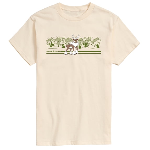Pokémon - Sawsbuck Winter Scene - Men's Short Sleeve Graphic T-Shirt
