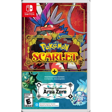 Pokémon Scarlet + The Hidden Treasure of Area Zero Bundle (Game+DLC) - Nintendo Switch, Nintendo Switch – OLED Model, Nintendo Switch Lite