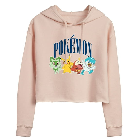 Pokémon - Scarlet & Violet Collegiate - Juniors Cropped Pullover Hoodie