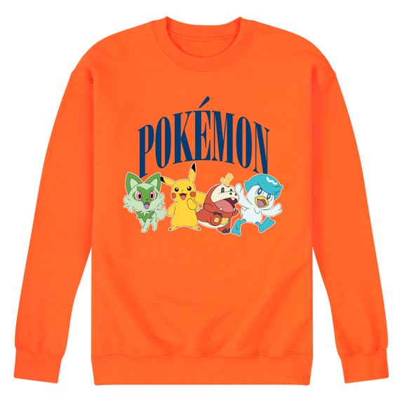 Pokémon - Scarlet & Violet Collegiate - Men's Crew Neck Fleece Pullover