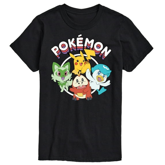 Pokémon - Scarlet & Violet Starters - Men's Short Sleeve Graphic T-Shirt