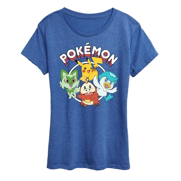Pokémon - Scarlet & Violet Starters - Women's Short Sleeve Graphic T-Shirt