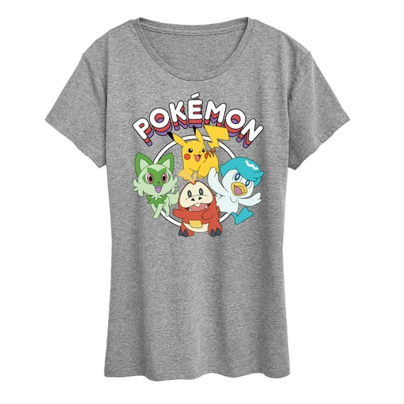 Pokémon - Scarlet & Violet Starters - Women's Short Sleeve Graphic T-Shirt