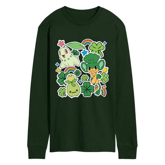 Pokémon - Shamrock Stickers Long Sleeve Graphic T-Shirt