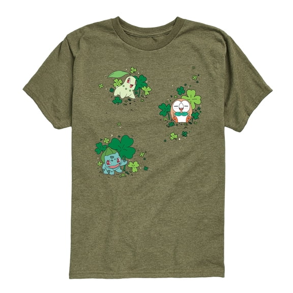 Pokémon - Shamrocks - Youth Boys Short Sleeve Graphic T-Shirt