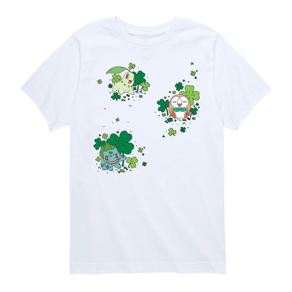 Pokémon - Shamrocks - Youth Boys Short Sleeve Graphic T-Shirt