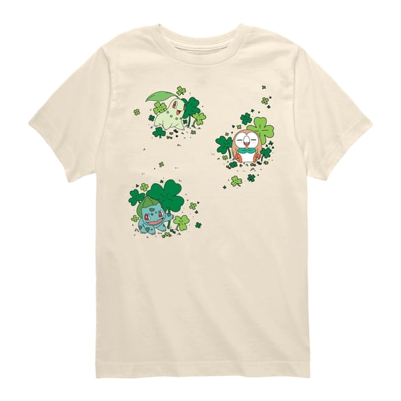 Pokémon - Shamrocks - Youth Boys Short Sleeve Graphic T-Shirt